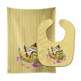 thumbnail image 1 of Beach Pirate Ship Baby Bib and Burp Cloth, 1 of 1
