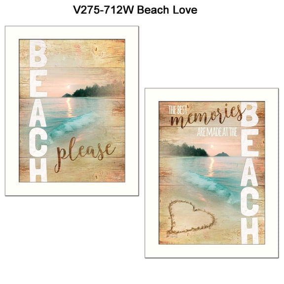 TrendyDecor4U Beach Please Collection By Marla Rae Printed Wall Art V275-712W