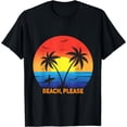 thumbnail image 1 of Beach. Please. Palm Tree Sunglasses Sea T-Shirt, 1 of 3