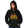thumbnail image 1 of Beach Please Retro Palm Trees Vibes Women Plus Size Graphic Pullover Hoodie Brisco Brands 2X, 1 of 4