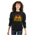 thumbnail image 1 of Beach Please Retro Palm Trees Vibes Women Plus Size Crewneck Sweatshirt Brisco Brands 4X, 1 of 5