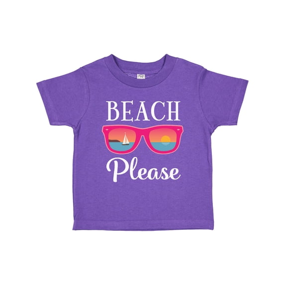 Inktastic Beach Please Sunglasses Girls Toddler T-Shirt