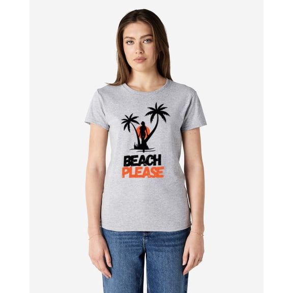 Beach Please T-shirt - Retro Design for Classic Summer Vibes, for men & women, up to size 5XL.