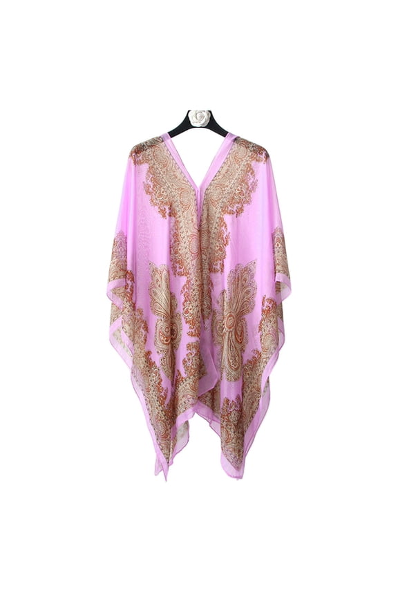 Beach Poncho Cover Up Dress for Women Perfect Summer Bikini Kaftan Swimwear R9