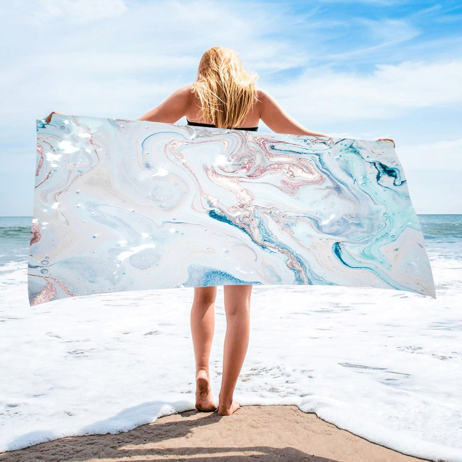 Beach Pool Towels Beach Towel No Sand, Tie Dye Patterned Beach Towels Kids Pool Towel, Gothic Beach Towel Beach Towels Large Cheap Towels Clearance (75x150cm/30x60in)