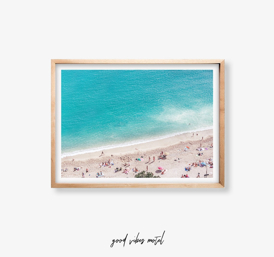 Beach Poster, Aerial Beach Poster, Beach Life, Coastal Decor, Beach — free download