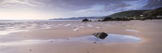 Beach Putsborough North Devon Devon England Canvas Art - Panoramic Images (36 x 12)