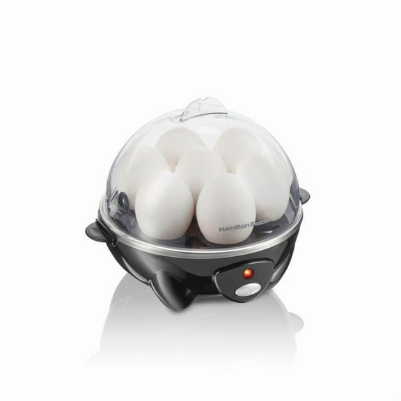Beach Rapid 7-Egg Cooker - Black: Electric Egg Boiler, Poacher & Steamer, 300W, Hand Wash, 1-Year Warranty