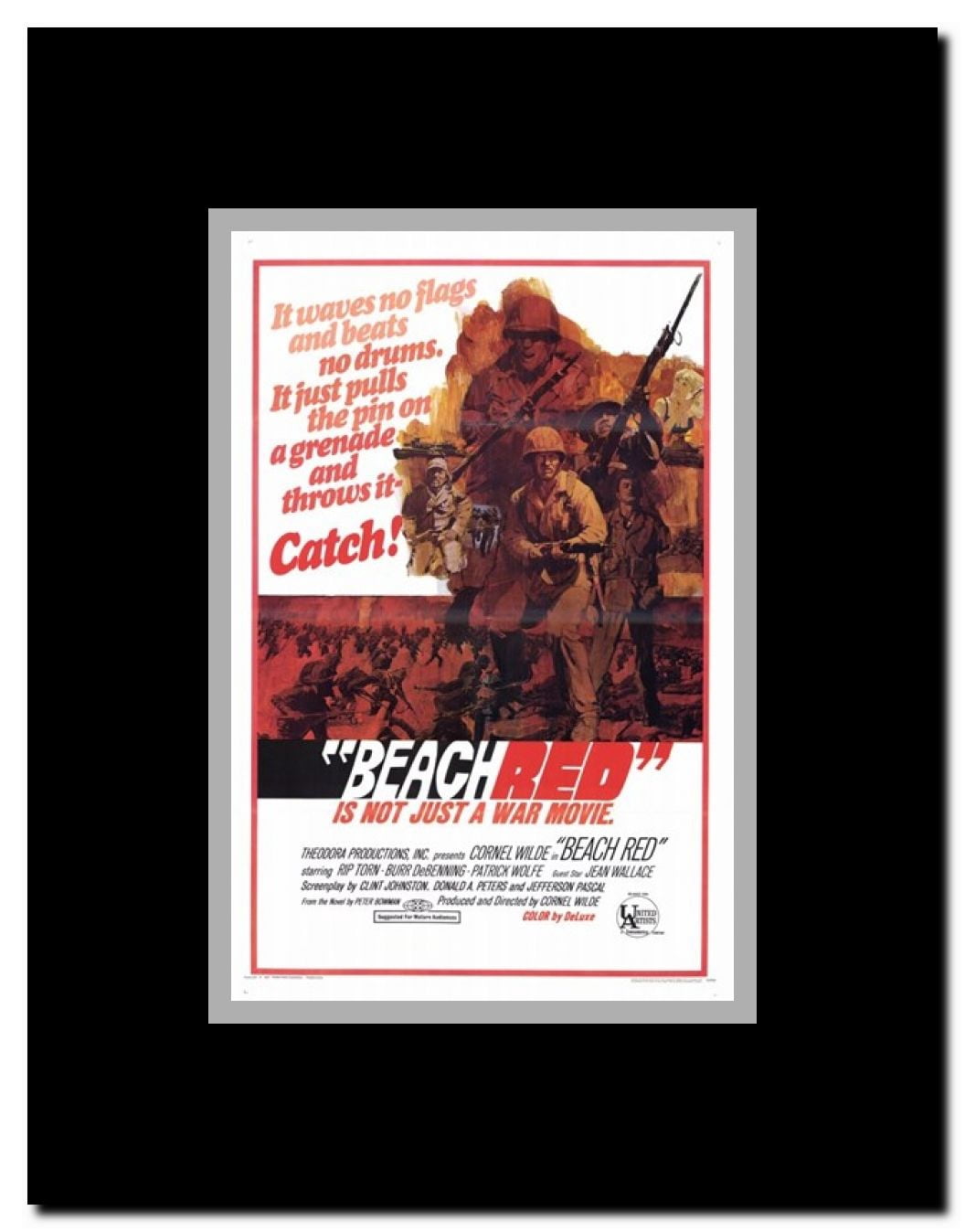 Beach Red Framed Movie Poster