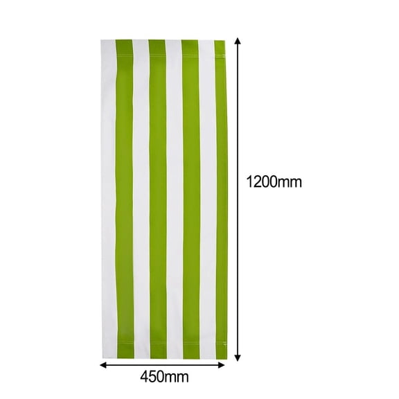 Beach Replacement Cloth Polyester cloth Fabric 120x45 cm Fruit Green & White