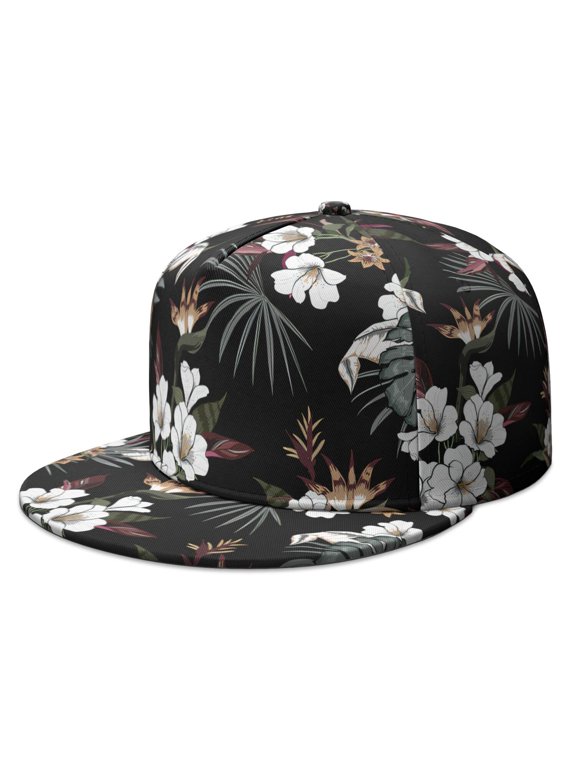 Beach Resort Tropical Paradise Snapback Hat - Adjustable Cap for Teens & Young Adults | Floral Aesthetic