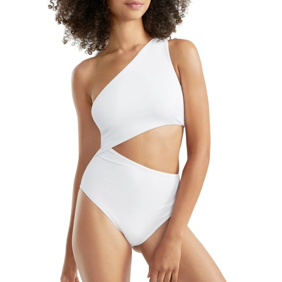 Beach Riot Celine One Shoulder Cutout One Piece Swimsuit