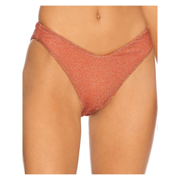 Beach Riot Womens Vanessa Metallic Bikini Swim Bottom Separates