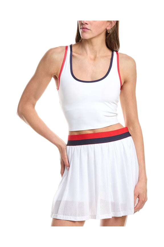 womens  Ash Crop Top, XL, White