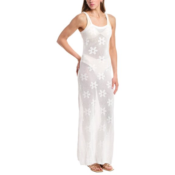 Beach Riot womens Conrad Maxi Dress, s, White