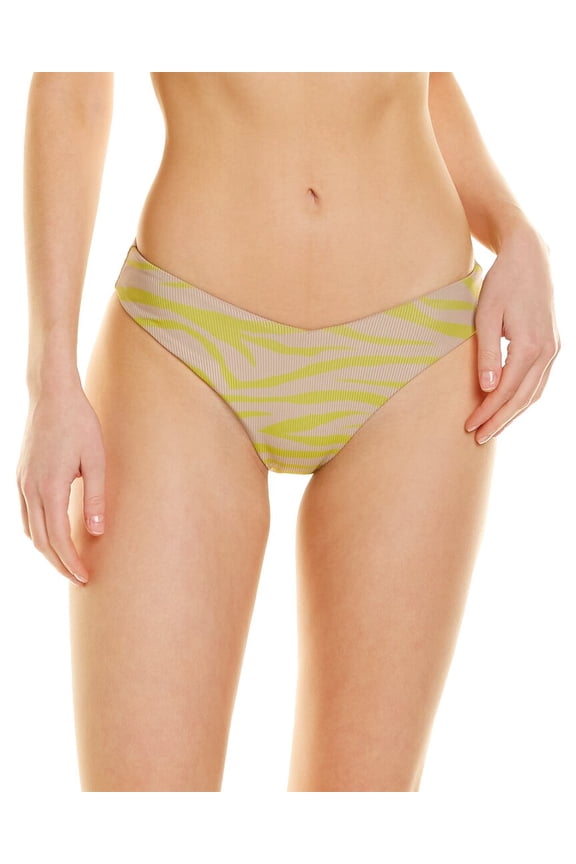 womens Vanessa Bikini Bottom, L, Yellow