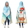 thumbnail image 1 of Beach Rooster Wearable Blanket Hoodies for Women Men Adults Rooster Lovers Soft Cozy Funny Roosters Hooded Blankets for Couch Home Decor Birthday Gifts 60×80 Inch, 1 of 5