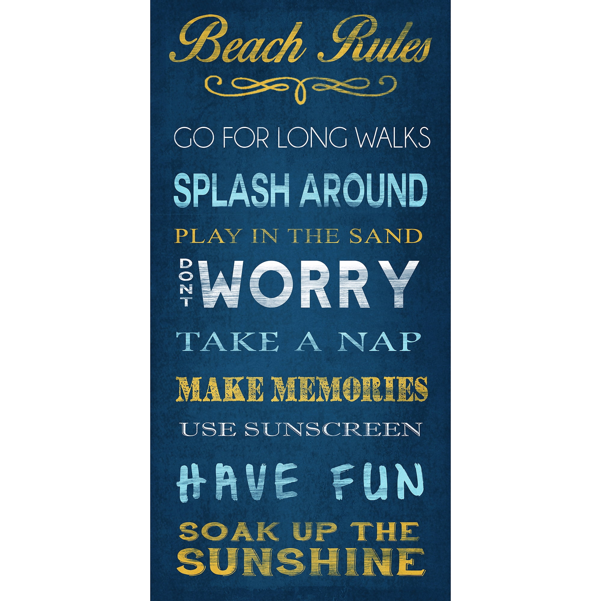 Beach Rules III Wall Art