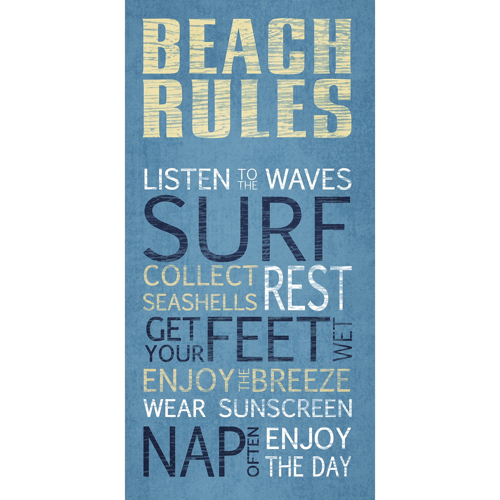 Beach Rules V Wall Art