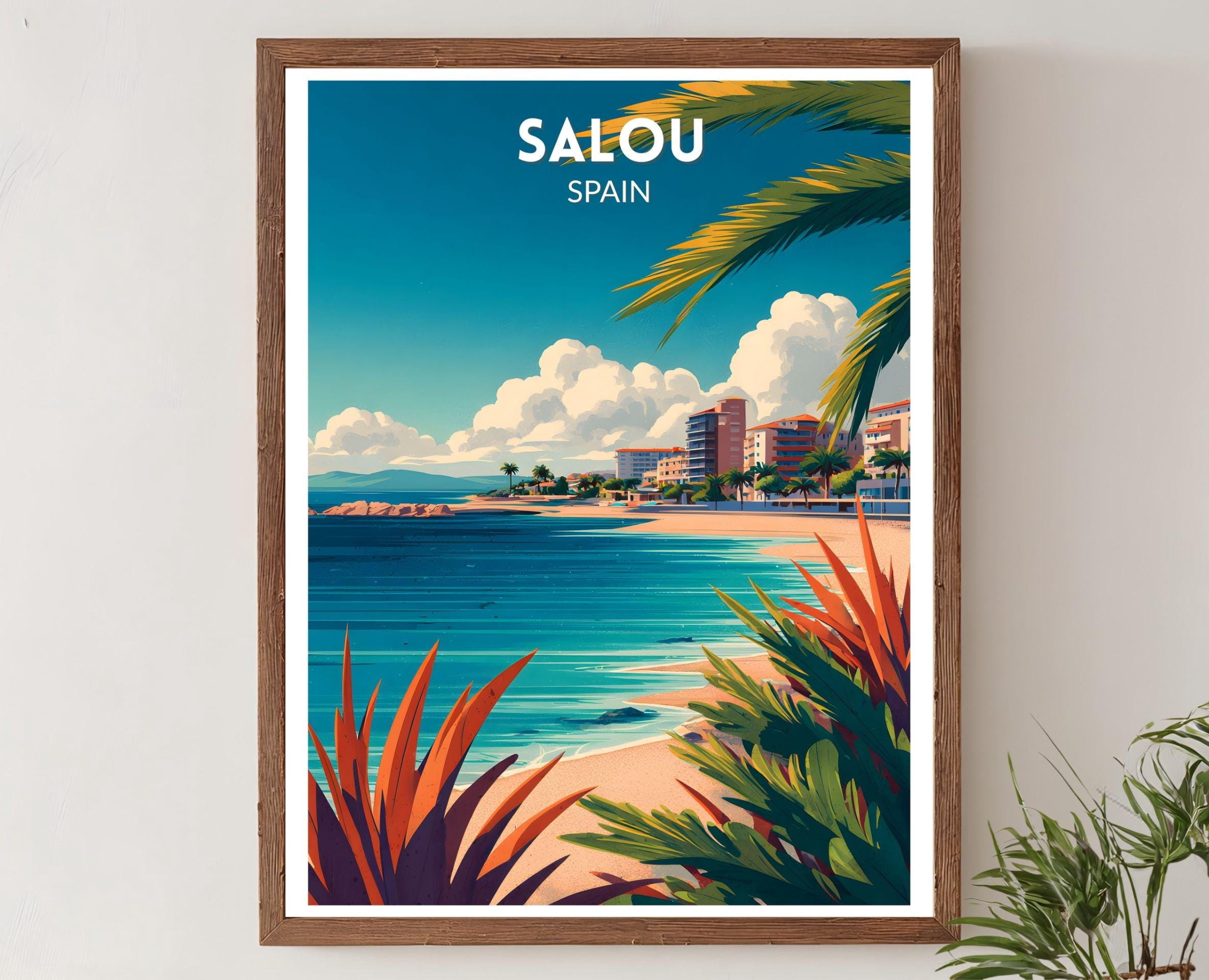 Beach Salou Spain Modern Travel Scenic Mediterranean Cleaneuropean ...