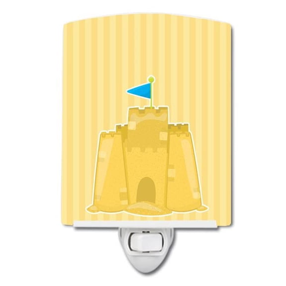 Beach Sand Castle Ceramic Night Light