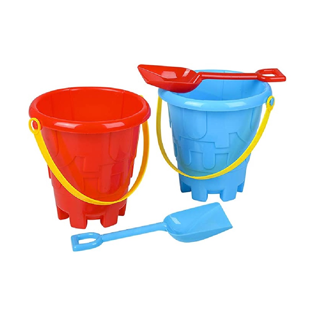 Beach Sand Pail and Shovel Toy Set 6"