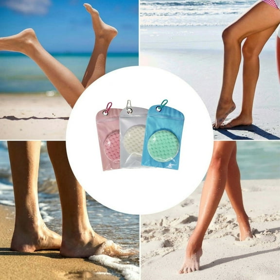 Beach Sand Remover 1PC Sand Removal Bag 9.06x5.51x0.20in, Portable Desanding Tool for Quick Body Cleaning After Swimming or Surfing(Blue),Ccwuwei