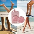 thumbnail image 1 of Beach Sand Remover 1PC Sand Removal Bag 9.06x5.51x0.20in, Portable Desanding Tool for Quick Body Cleaning After Swimming or Surfing(Pink),Ccwuwei, 1 of 9
