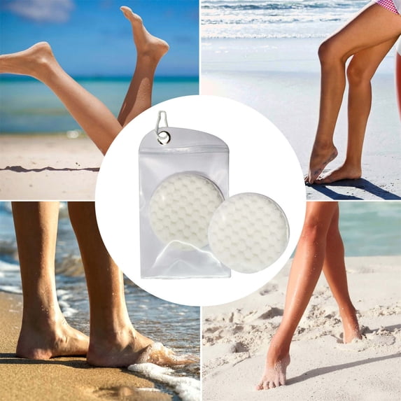 Beach Sand Remover 1PC Sand Removal Bag 9.06x5.51x0.20in, Portable Desanding Tool for Quick Body Cleaning After Swimming or Surfing(White),Ccwuwei