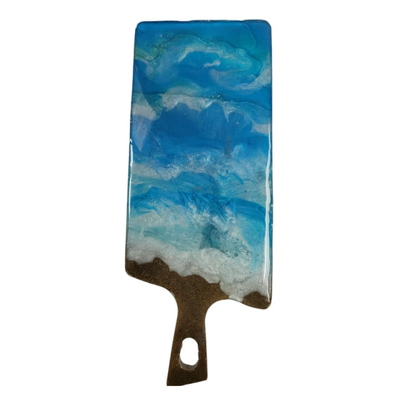Beach Sand and Ocean Wave Resin Tray