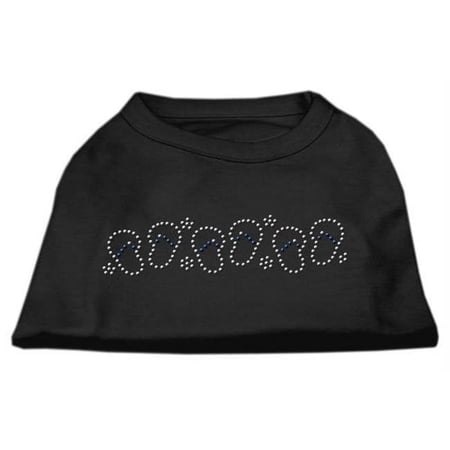 Beach Sandals Rhinestone Shirt Black XXXL- 20