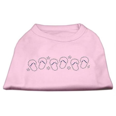 Beach Sandals Rhinestone Shirt Light Pink XXL - 18