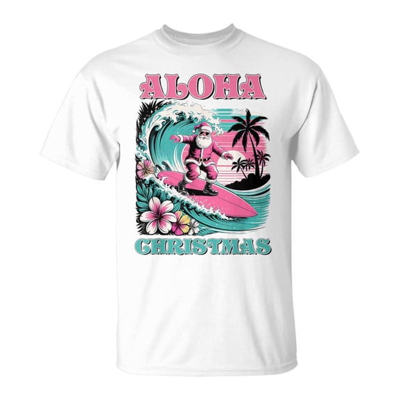 Beach Santa Summer Christmas In July TShirt