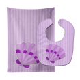 thumbnail image 1 of Beach Scallop Shell No.2 Baby Bib & Burp Cloth, 1 of 1