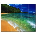 thumbnail image 1 of Beach Scene Ceramic Tile Mural Kitchen Backsplash Bathroom Shower, 404062-L54, 1 of 3