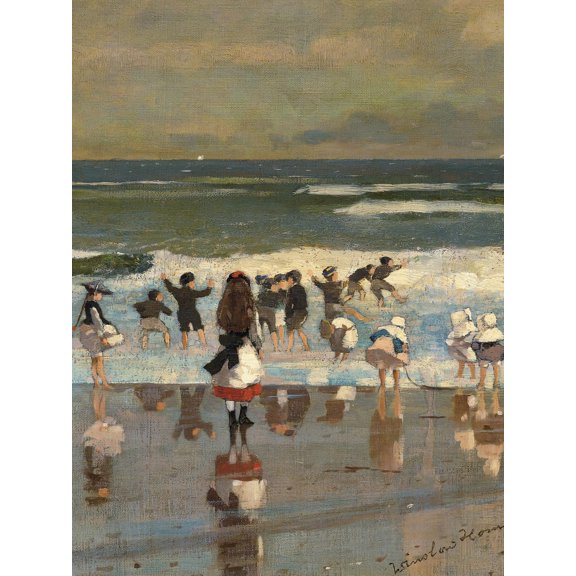 Art.com Beach Scene Giclee Print by Winslow Homer, 24" x 32"