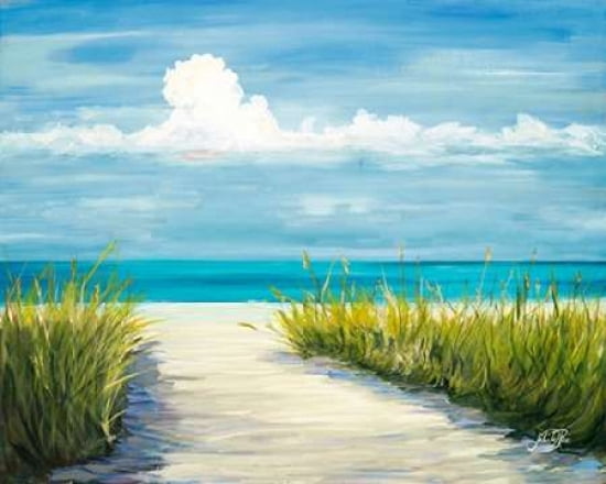Beach Scene I Canvas Art - Julie DeRice (24 x 30)