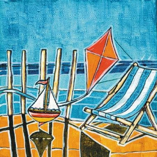Beach Scene I Canvas Art - Stuart Roy (24 x 24)