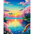 thumbnail image 1 of Beach Scenery Bedroom Decoration Diamond Art Kitss DIY Canvas Painting 16*20 Inch, 1 of 9