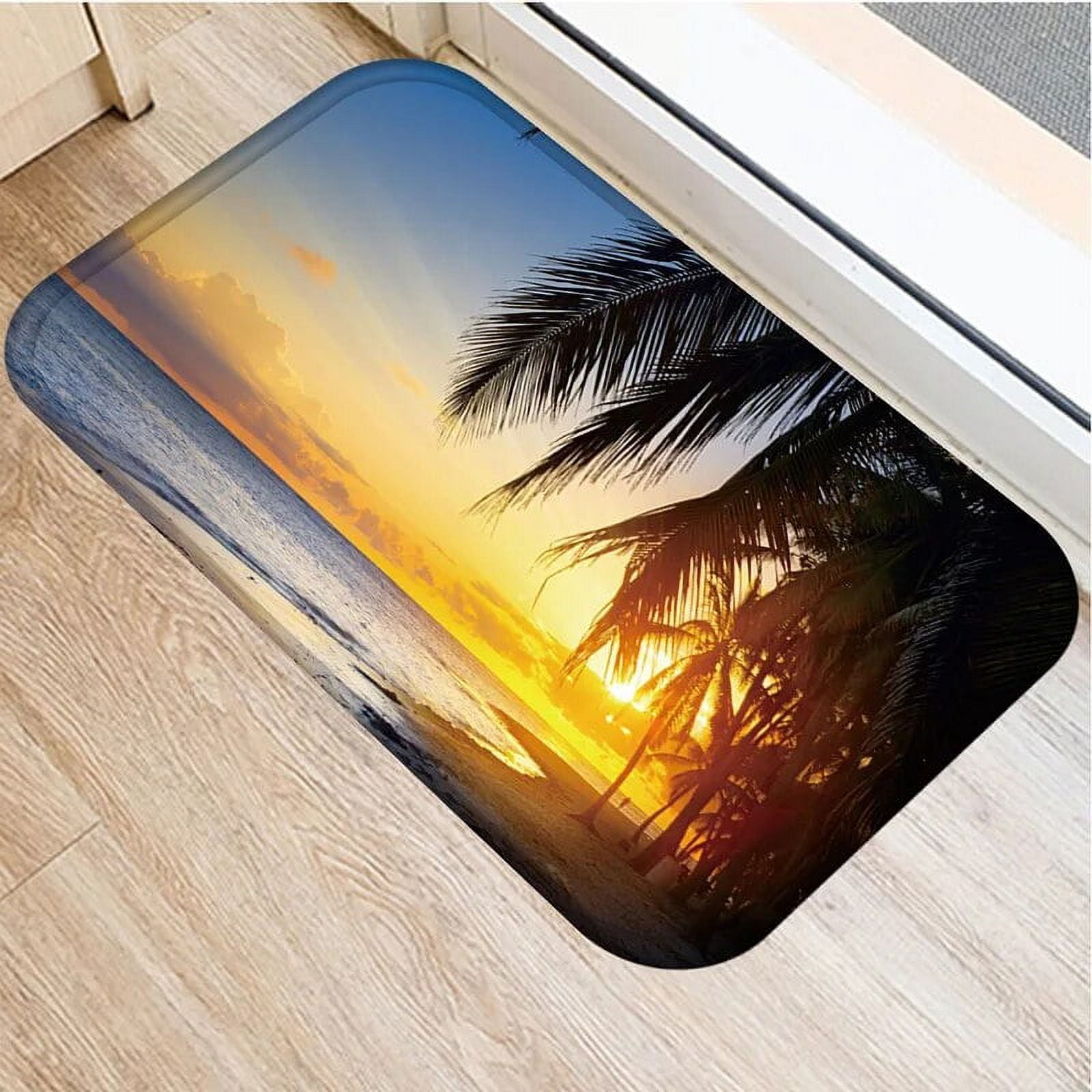 Beach Sea Style Printing Carpet Living Room Rug Bathroom Bedroom Non