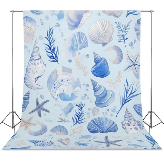 Beach Seashell Starfish Backdrop Background for Photography Photo Booth ...