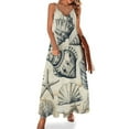 thumbnail image 1 of Beach Seashell Starfish Fine Art Sleeveless Dress Summer Dress Woman 2025, 1 of 7