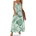 thumbnail image 1 of Beach Seashell Starfish Fine Art Sleeveless Dress Summer Dress Woman 2025, 1 of 7