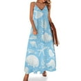 thumbnail image 1 of Beach Seashell Starfish Sleeveless Dress Woman Fashion Long Dresses Women's Summer Suit Dress Summer 2025 Women, 1 of 7