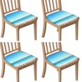 thumbnail image 1 of Beach with Seashells and Starfish Seat Covers for Dining Room Chairs Set Of 4,Stretch Printed Washable Chair Seat Cover with Elastic Ties and Button,Removable Waterproof Couch Cushion Covers, 1 of 6