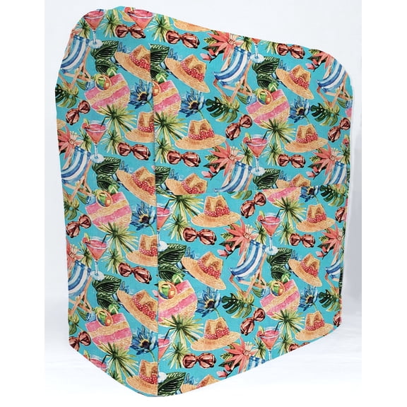 Beach Seaside Cover Compatible with Hamilton Beach 4 Quart 7 Speed Tilt Head Stand Mixer by Penny's Needful Things (Tropical)