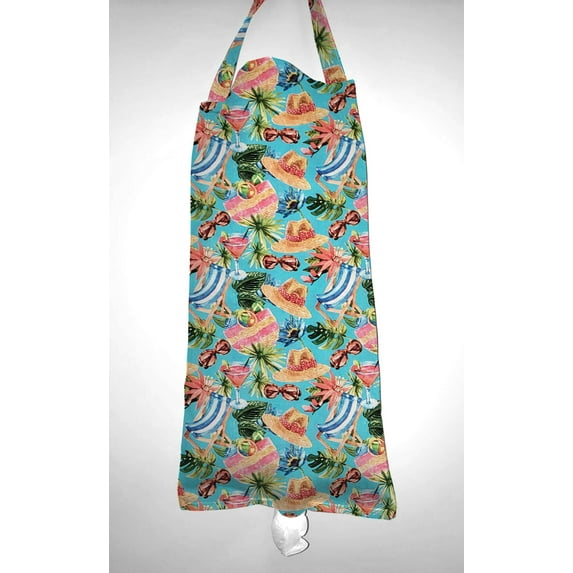 Beach Seaside Grocery Plastic Shopping Bag Holder by Penny's Needful Things (Tropical)