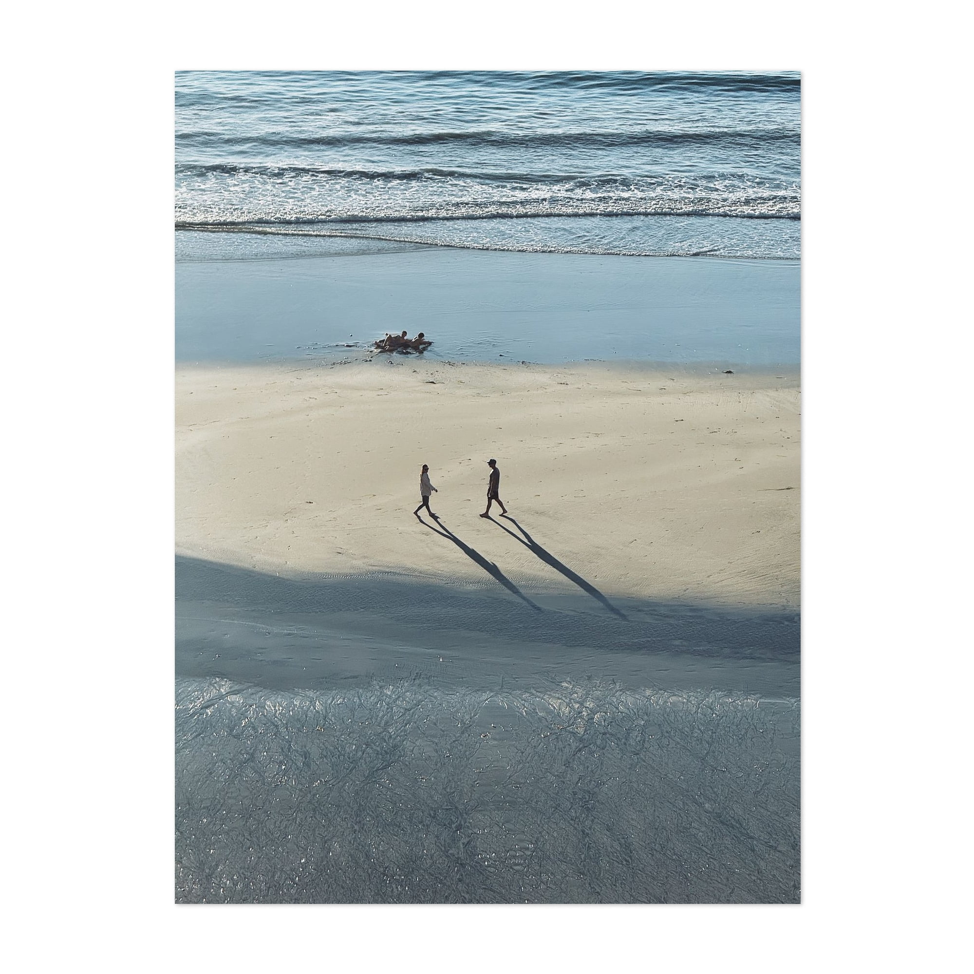 Simple Beach Style Beach Shadows - Photography Beach Seascape Minimalist Ocean Coastal ...