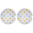 thumbnail image 1 of Beach Shell Car Coasters Pack of 2,Absorbent Car Coasters,Drink Cup Holder Coasters with A Finger Notch for Easy Removal Home Decor, 1 of 6