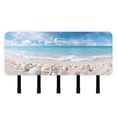 thumbnail image 1 of Beach Shells Sea Mail Holder Organizer Wall Mount with Shelf Key Holder Key Rack with 5 Key Hooks for Wall Decorative, 1 of 6